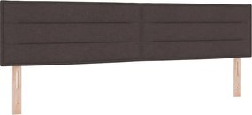 vidaXL Κεφαλάρι Σκούρο Καφέ 200 cm ύφασμα