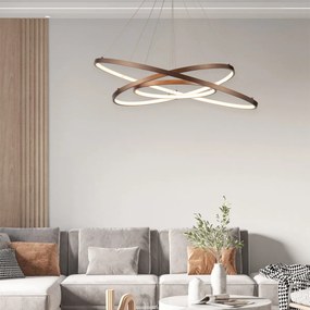 Φωτιστικό Οροφής LED Dimmable Homelighting Morelli 77-8131 Coffee