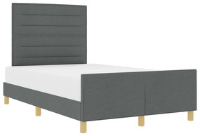 vidaXL Σκούρος Γκρι Σκελετός Κρεβατιού 140x200 εκ.
