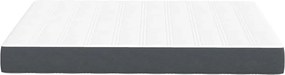 vidaXL Στρώμα Κρεβατιού με στρώμα Γκρι 140 x 190 cm ύφασμα