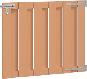 vidaXL Πύλη Κήπου 100 x 80 cm WPC και Αλουμίνιο Καφέ