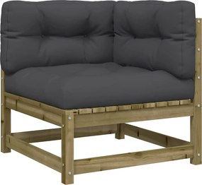 vidaXL Patio Sofa Natural Impregnated