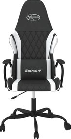 vidaXL Καρέκλα Gaming Μαύρο/Λευκό από Συνθετικό Δέρμα