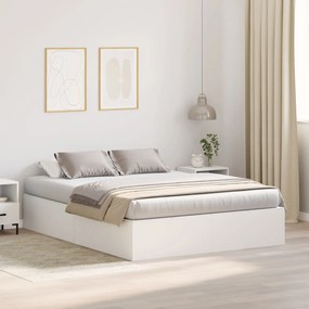 καρέκλα vidaXL Λευκή MDF 140 x 200 εκ. Κρεβάτι με αποθηκευτικό χώρο