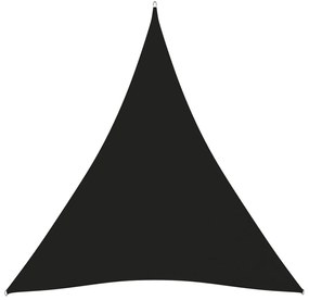 Πανί Σκίασης Τρίγωνο Μαύρο 4 x 5 x 5 μ. από Ύφασμα Oxford - Μαύρο