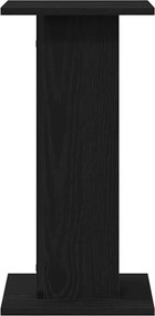 vidaXL Βάση φυτών 2 pcs Μαύρη Οξυά 30 x 30 x 60 cm Επεξεργασμένο ξύλο