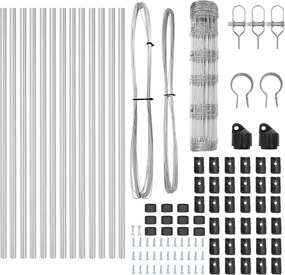 vidaXL Στύλος Περιφράξεων Γαλβανισμένο 25 x 0,8 m Ατσάλι