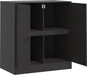vidaXL Ντουλάπι Μαύρο 67 x 39 x 73 εκ. από Ατσάλι