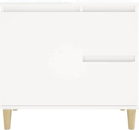 vidaXL Ντουλάπι Μπάνιου Λευκό 65 x 33 x 60 εκ. από Επεξεργασμένο Ξύλο