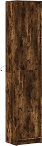 vidaXL Ντουλάπι με LED Δρυς 41,5x32,5x200 εκ. από Επεξεργασμένο Ξύλο