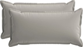 vidaXL Κάλυμμα Μαξιλαριού 2 τμχ. HOUTEN Γκρι 40 x 80 cm Πολυεστέρας