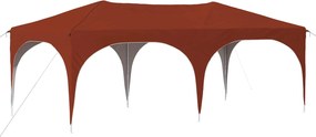 vidaXL Αυτοσχέδιο Μόρφωση 574 x 289 x 245 cm Τερακότα Ύφασμα Όξφορντ