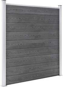 vidaXL Πάνελ Περίφραξης Γκρι 1564 x 186 εκ. από WPC