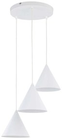 Φωτιστικό Οροφής Cono 10012 42x42x140cm 3xE27 15W White TK Lighting