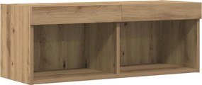 vidaXL Σετ επίπλου τηλεόρασης 2 pcs Artisan Oak Επεξεργασμένο ξύλο