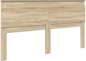 vidaXL Κεφαλάρι με κεφαλάρι Δρύς Sonoma 180 cm Επεξεργασμένο ξύλο