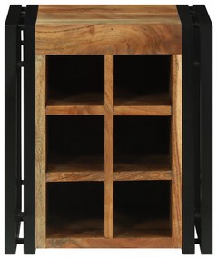vidaXL Ράφι κρασιών  34.5x35x39 εκ. μασίφ ξύλο ακακίας