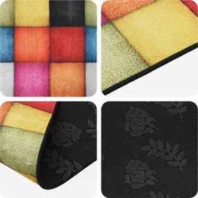 vidaXL Χαλί Runner LESAKA πολύχρωμο 100 x 100 cm Διαμαντένιο βελούδο