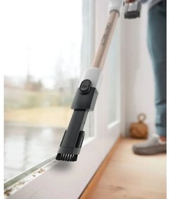 Σκούπα όρθια Shark IW3612EU, 240W, 0.42 l, 3 ρυθμίσεις, Αόρατοι αισθητήρες ανίχνευσης ρύπων, Σφραγίδα κατά των αλλεργιογόνων, LED, Λευκό/χρυσό