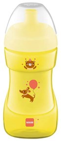 Παγούρι Παιδικό - Ποτηράκι Εξόδου Sports Cup 470U 330ml 12+ Μηνών Yellow Mam 330ml Silicon,Plastic