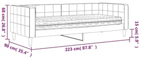 ΚΑΝΑΠΕΣ ΚΡΕΒΑΤΙ ΜΕ ΣΤΡΩΜΑ ΜΠΛΕ 80 X 200 ΕΚ. ΒΕΛΟΥΔΙΝΟΣ 3196659