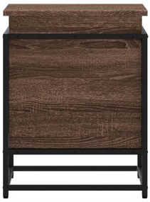 Κουτί Αποθήκευσης με Καφέ Δρυς 40x40x51,5 εκ. Επεξ. Ξύλο - Καφέ