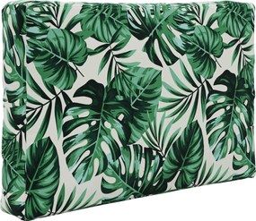 vidaXL Μαξιλάρι Καναπέ Εξωτερικού Χώρου 3 pcs Σχέδιο Φύλλου