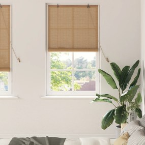 vidaXL Ρολά και Σκίες Παραθύρων Ανοιχτό καφέ 80 x 220 cm Μπαμπού