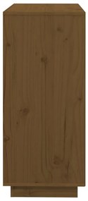 vidaXL Ντουλάπι Καφέ Μελί 74 x 35 x 80 εκ. από Μασίφ Ξύλο Πεύκου
