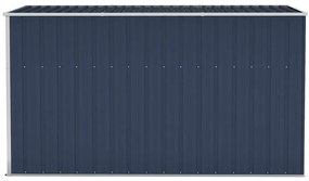 vidaXL Αποθήκη Κήπου Επιτοίχια Ανθρακί 118 x 288 x 178 εκ από Ατσάλι