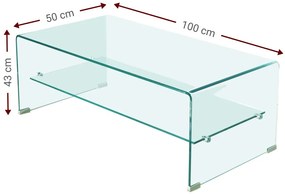 Τραπεζάκι σαλονιού Crystal Shelf