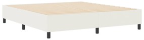 vidaXL Κρεβάτι Box Spring Κρεμ Σούπερ Κινγκ Με Καπιτονέ Ύφασμα