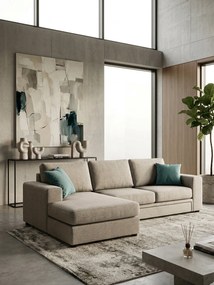 Γωνιακός καναπές Lina plus-Mpez Anoixto-265 x 150 εκ.-Δεξιά