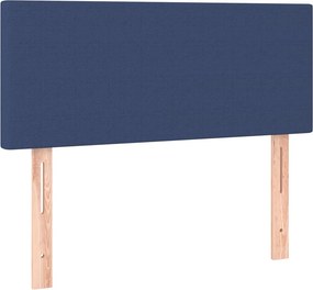 vidaXL Κρεβάτι Boxspring με Στρώμα &amp; LED Μπλε 100x200 εκ. Υφασμάτινο