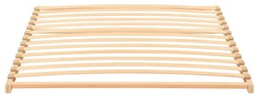 vidaXL Βάση κρεβατιού με λάμες Καφέ 120 x 190 cm Στερεό Ξύλο Μηλιάς