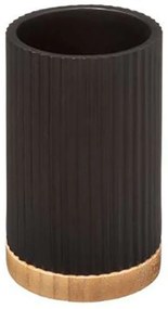 Ποτήρι Μπάνιου Natureo 07.174541B Black-Natural Ceramic