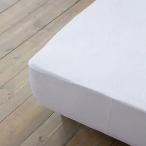 Επίστρωμα Αδιάβροχο Abbraccio Terry White Nima King Size 180x240cm Βαμβάκι-Πολυέστερ