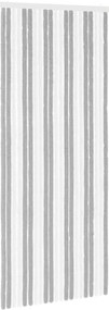 vidaXL Κουρτίνα εντόμων Chenille Γκρι και Λευκό 90 x 220 cm 100% PP