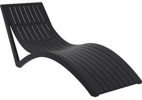 Ξαπλώστρα Slim 20.0098 72X180X70cm Black Siesta