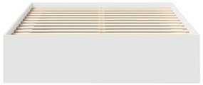 vidaXL Πλαίσιο Κρεβατιού Λευκό 135x190 εκ. Double