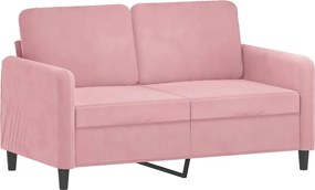 vidaXL Σαλόνι Σετ 3 Τεμαχίων Ροζ από Βελούδο
