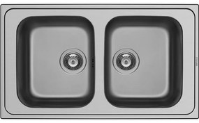 Pyramis Athena Extra (86x50) 2B Νεροχύτης Λείος INOX (107162401)
