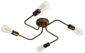 Φωτιστικό Οροφής Liberta 00839 4XE27 44,5x44,5x12cm Bronze GloboStar