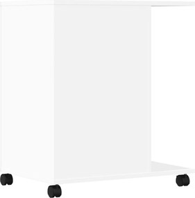 vidaXL Βάση Εκτυπωτή με Ρόδες Λευκή 60x40x68,5 εκ.