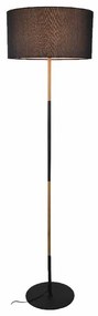 Φωτιστικό Δαπέδου Aca Yasmine OD6508FBK Black/Wood