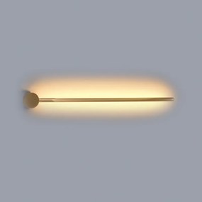 Επιτοίχιο φωτιστικό από χρυσαφί μέταλλο (43015-GL)