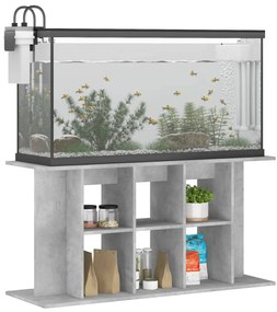 vidaXL Βάση Ενυδρείου Γκρι Σκυροδ. 120x40x60 εκ. Επεξεργασμένο Ξύλο