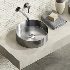 Karag Venus BB6802 Ø38 Brushed Steel - Επιτραπέζιος Ανοξειδωτος νιπτήρας