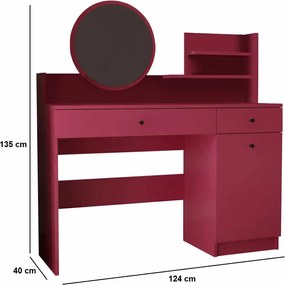 Make-Up Table Harmony 2 Round - Raspberry Raspberry