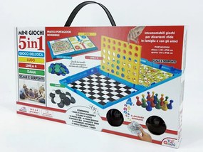 Επιτραπέζιο Παιχνίδι Mini Giochi Σετ 5 Σε 1 Πλαστικό Για 6+ Ετών